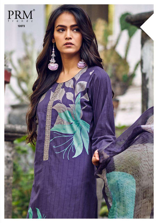 PRM Trends Brisca Lawn Cotton Dress Material - Amrah Wholesale