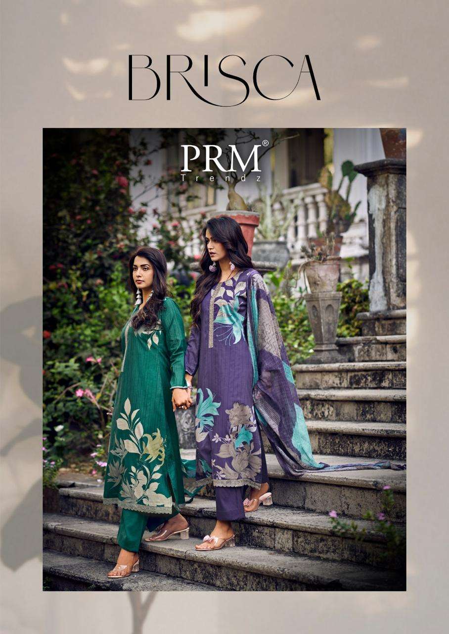 PRM Trends Brisca Lawn Cotton Dress Material - Amrah Wholesale
