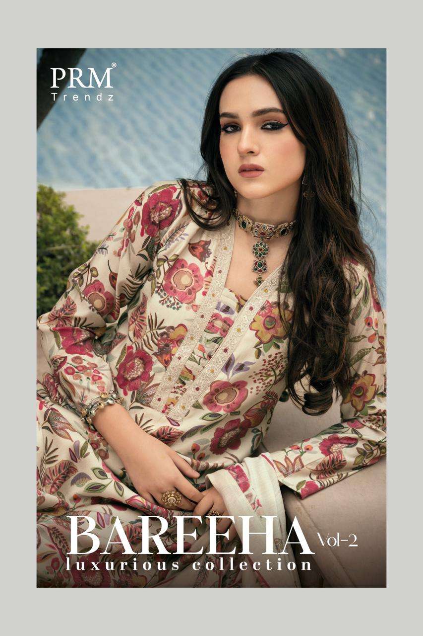 PRM Trendz Bareeha Vol 2 Dress Material Wholesale Catalogue - Amrah Wholesale