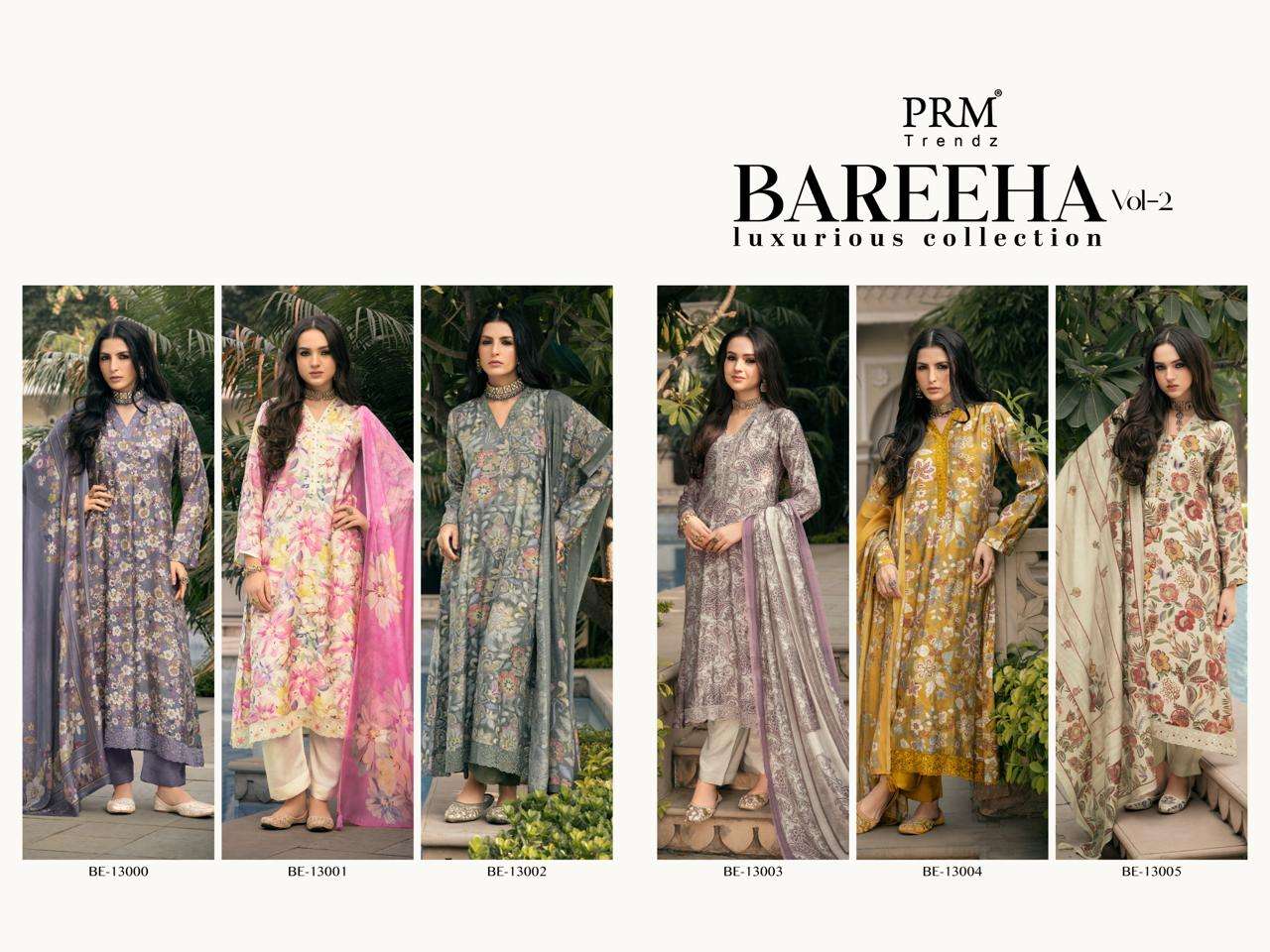 PRM Trendz Bareeha Vol 2 Dress Material Wholesale Catalogue - Amrah Wholesale