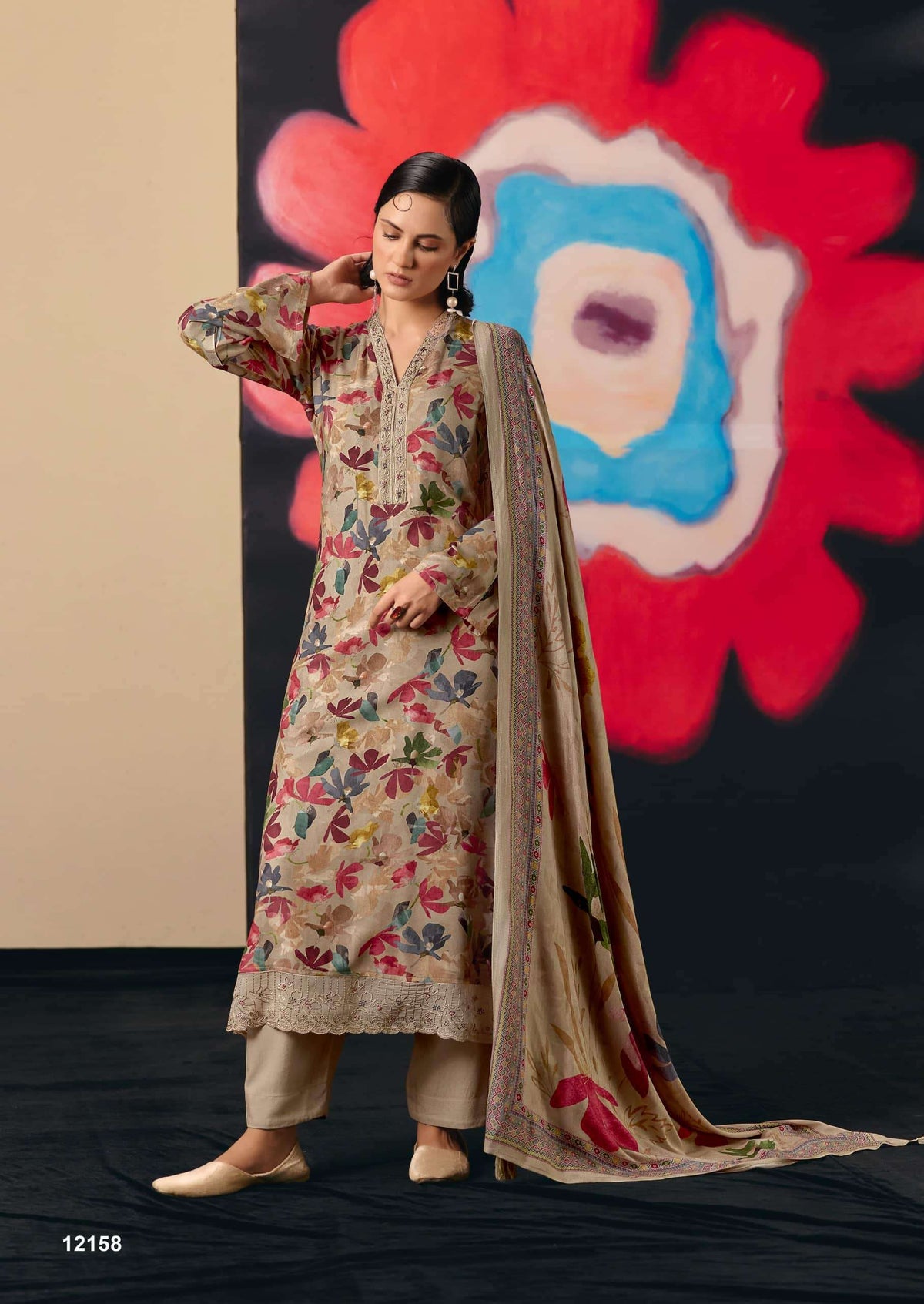 PRM Trendz Brivaa Pure Viscose Pashmina Dress Material