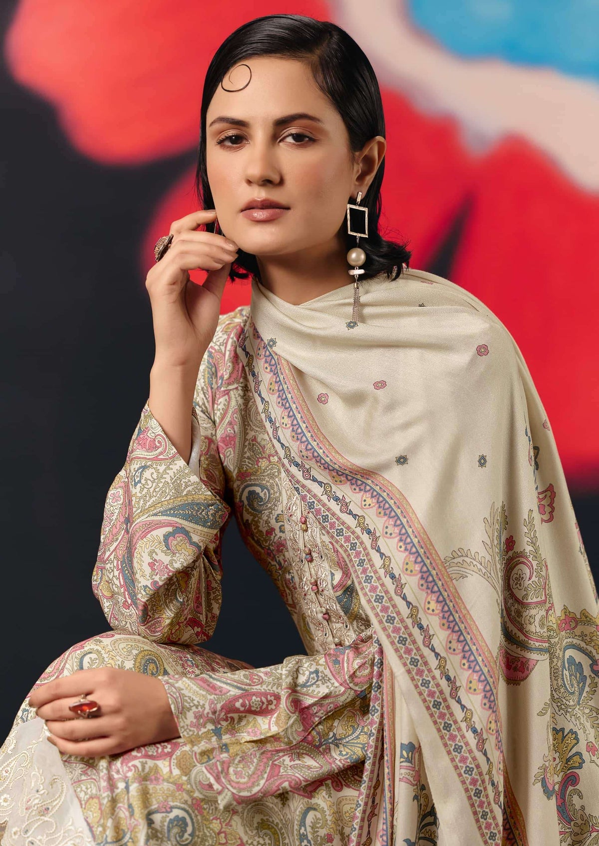 PRM Trendz Brivaa Pure Viscose Pashmina Dress Material