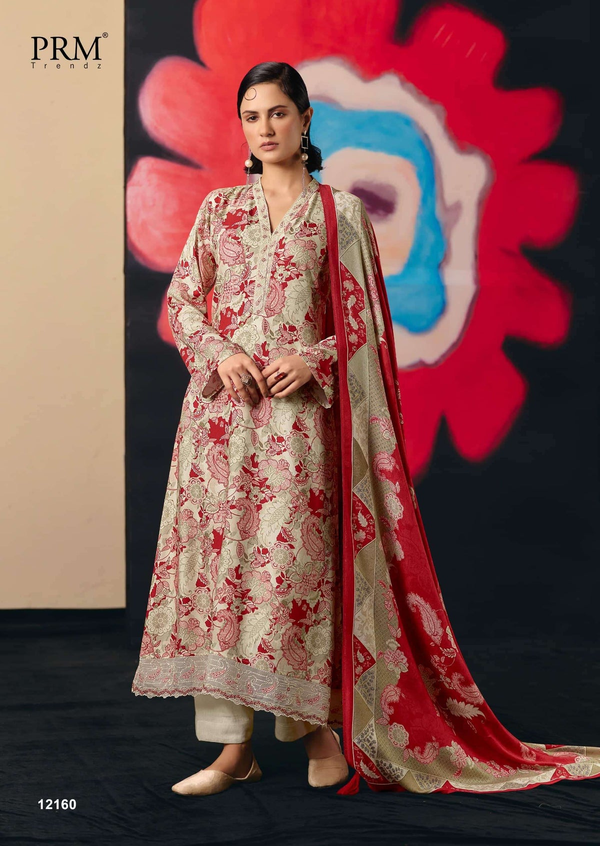 PRM Trendz Brivaa Pure Viscose Pashmina Dress Material