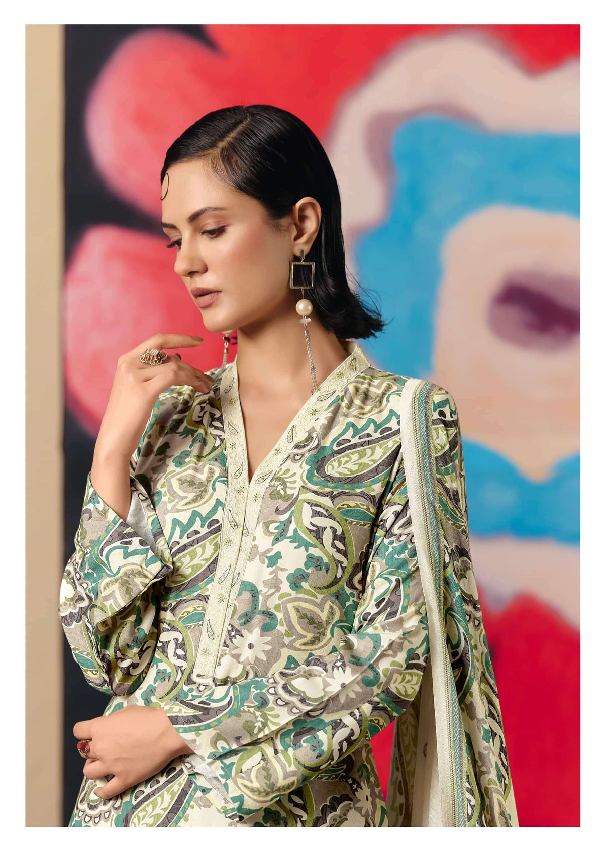 PRM Trendz Brivaa Pure Viscose Pashmina Dress Material