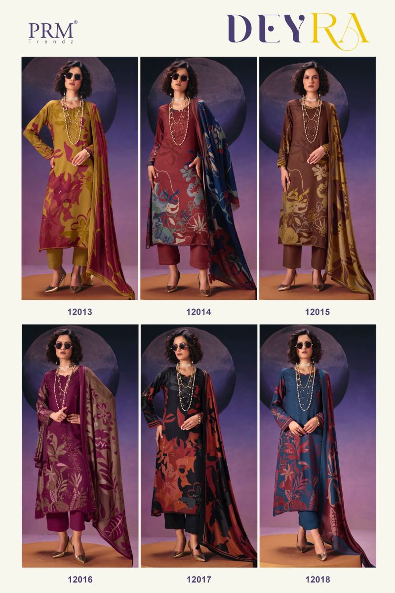 PRM TRENDZ Prm Deyra Viscose Pashmina Dress Material