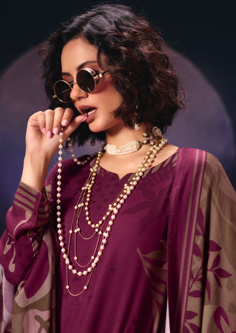 PRM TRENDZ Prm Deyra Viscose Pashmina Dress Material