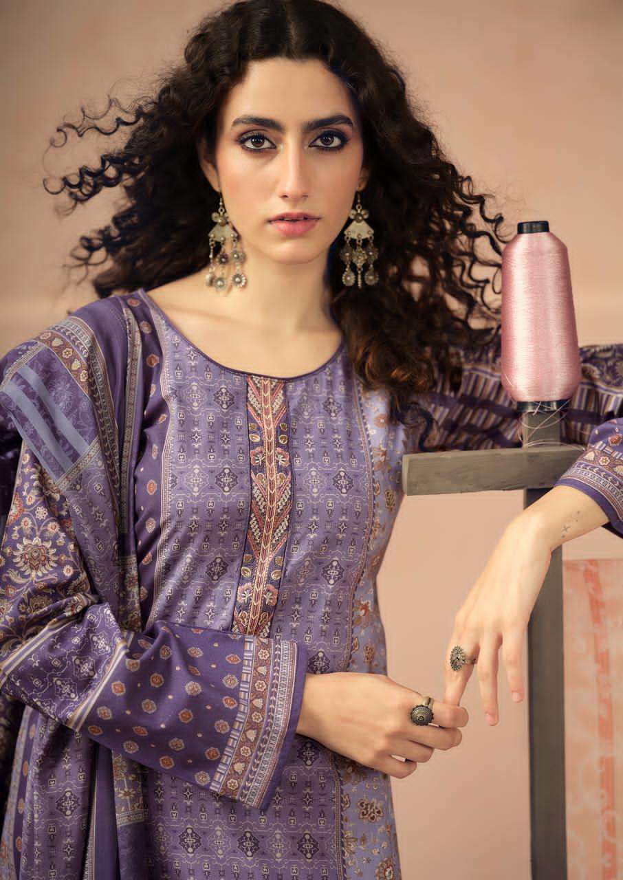 Prm Trendz Rozana Cambric Cotton Dress Material Wholesale - Amrah Wholesale