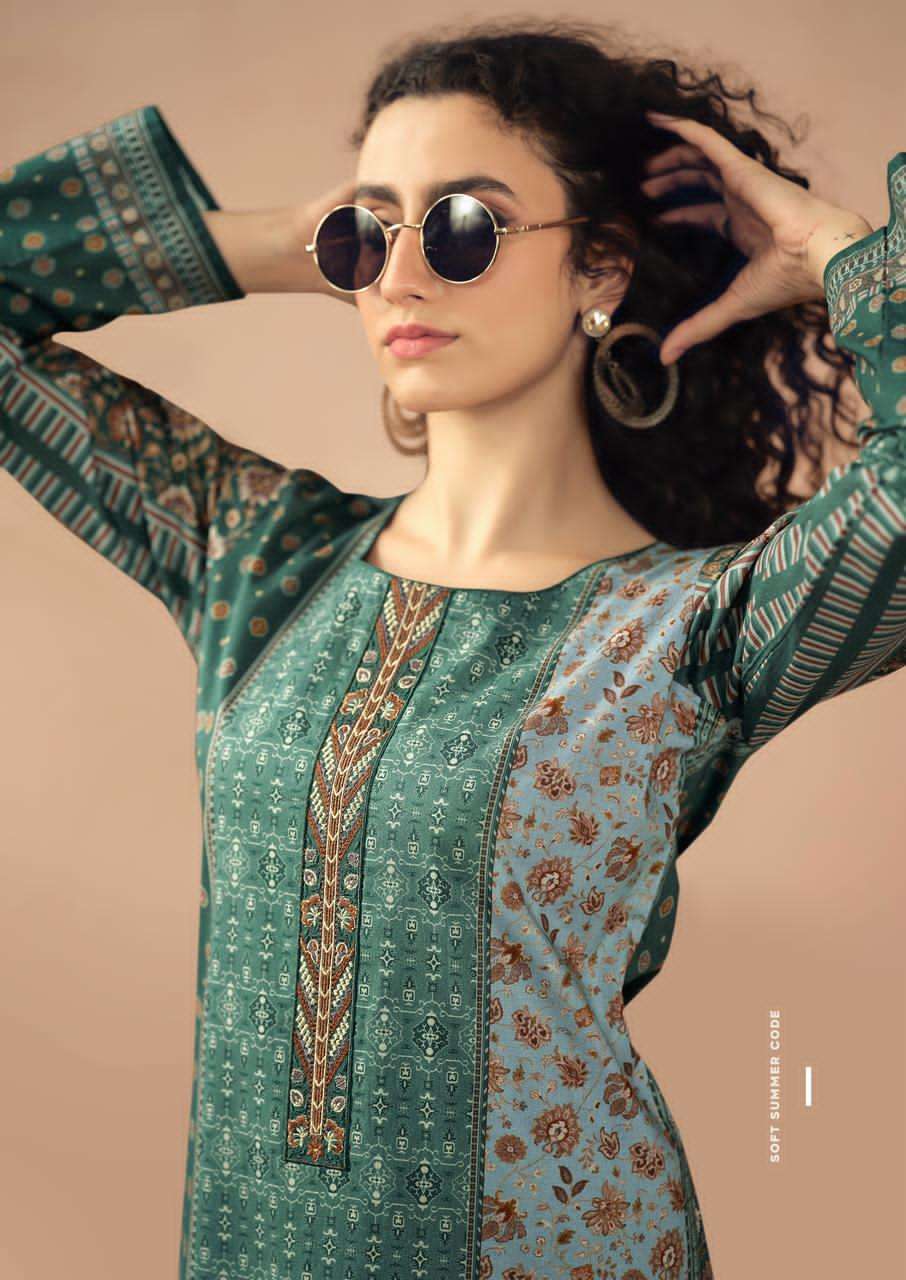 Prm Trendz Rozana Cambric Cotton Dress Material Wholesale - Amrah Wholesale