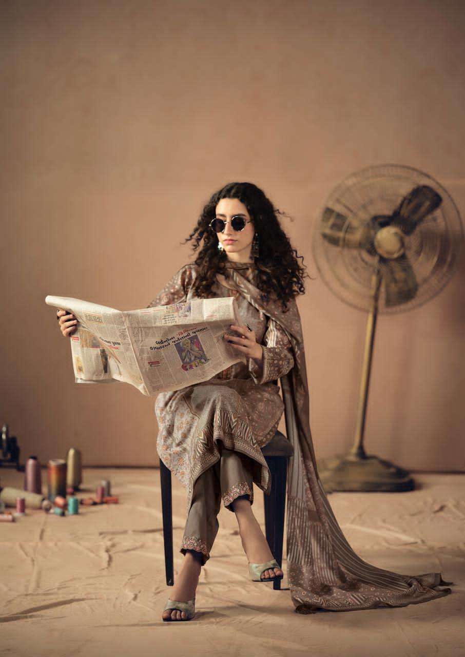 Prm Trendz Rozana Cambric Cotton Dress Material Wholesale - Amrah Wholesale