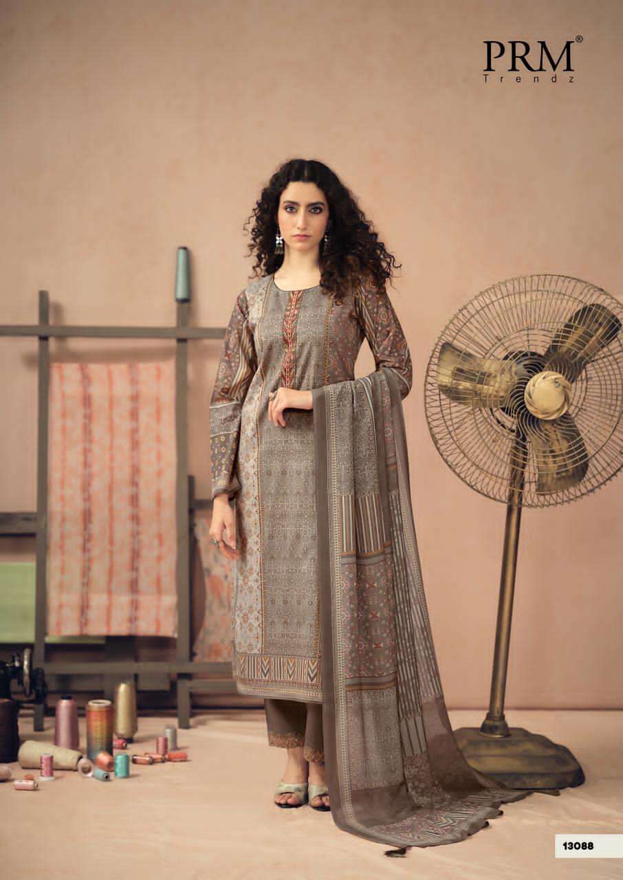 Prm Trendz Rozana Cambric Cotton Dress Material Wholesale - Amrah Wholesale