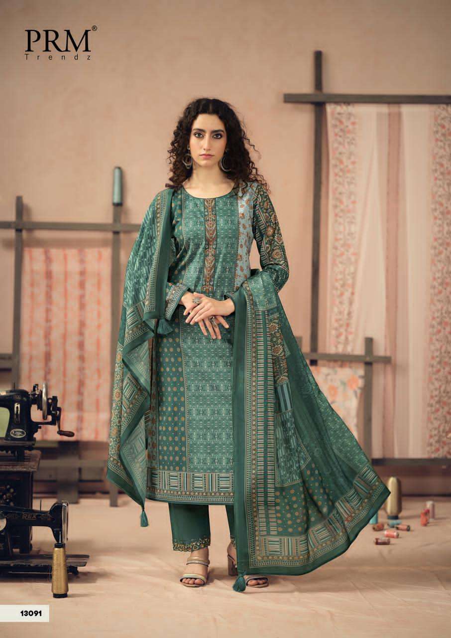 Prm Trendz Rozana Cambric Cotton Dress Material Wholesale - Amrah Wholesale