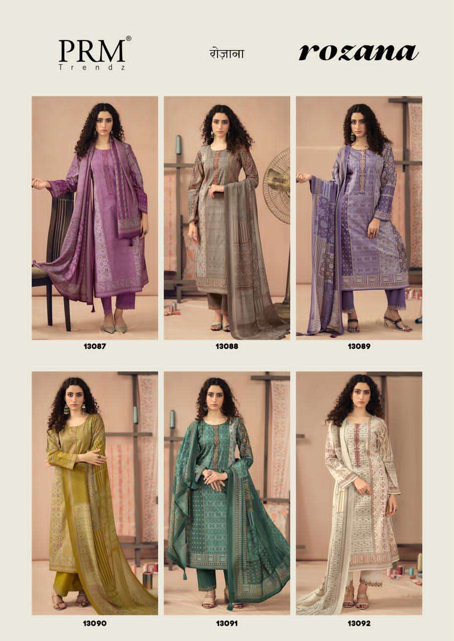 Prm Trendz Rozana Cambric Cotton Dress Material Wholesale - Amrah Wholesale
