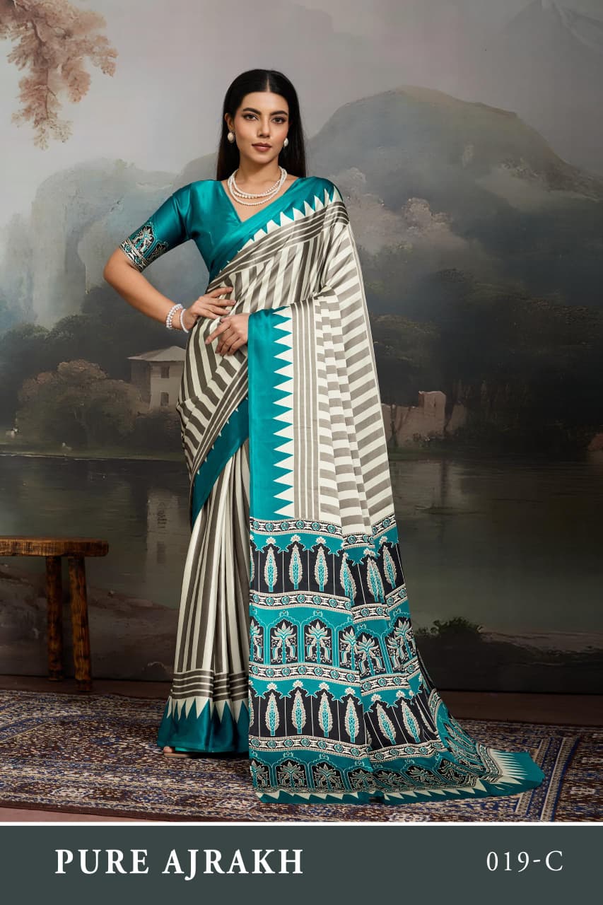 Pure Ajrakh 019 A To F - Amrah Wholesale
