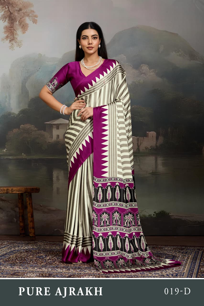 Pure Ajrakh 019 A To F - Amrah Wholesale