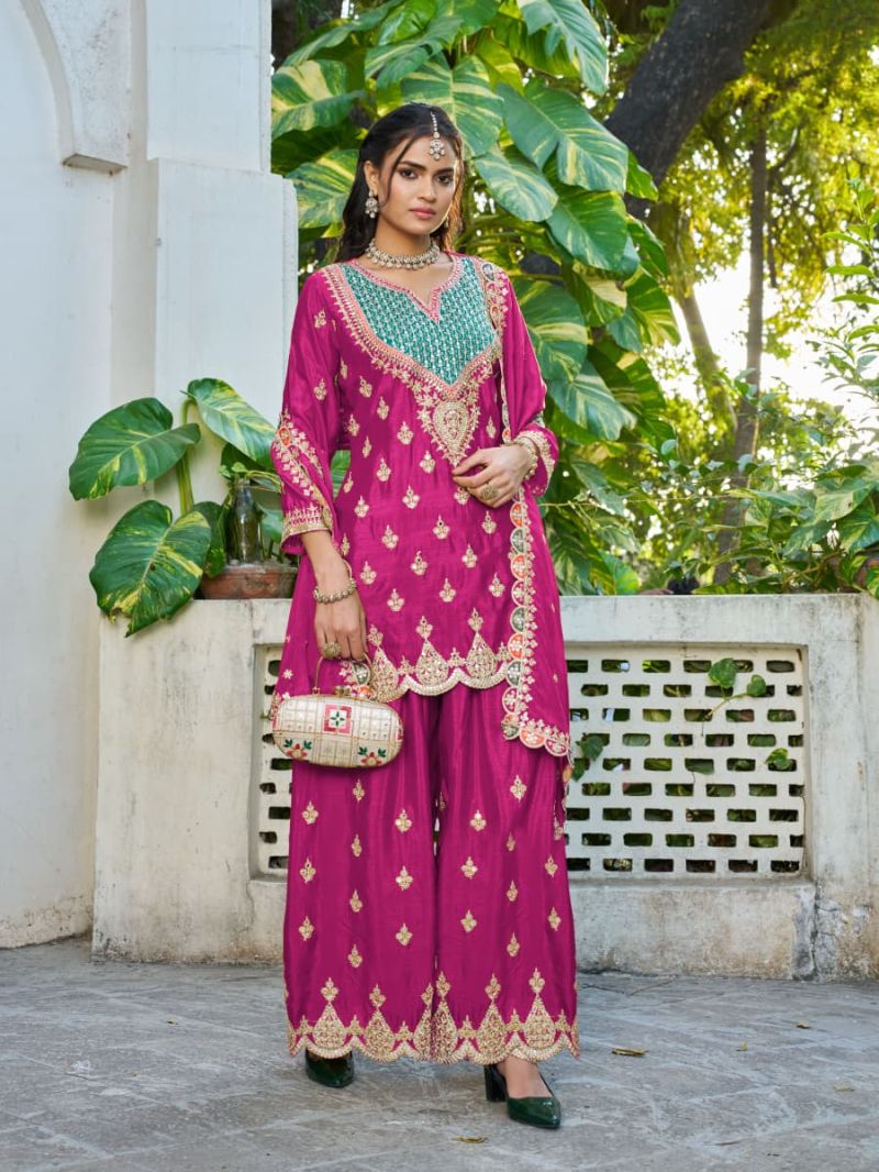 Qayamat 1119 To 1122 Chinon Embroidered Pakistani Suit Set