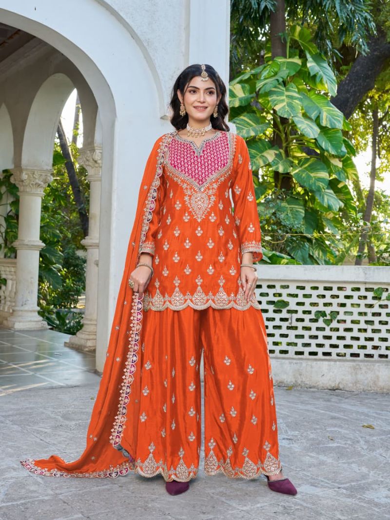 Qayamat 1119 To 1122 Chinon Embroidered Pakistani Suit Set