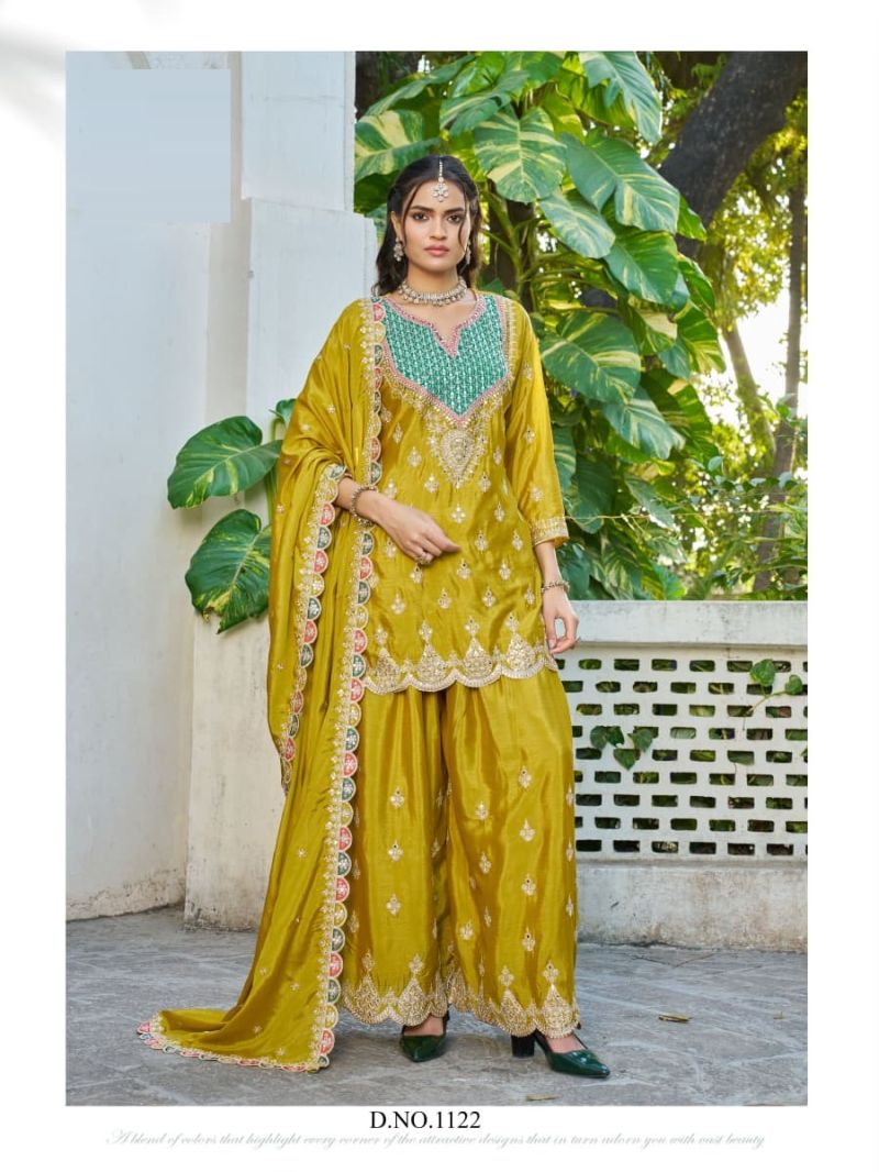 Qayamat 1119 To 1122 Chinon Embroidered Pakistani Suit Set