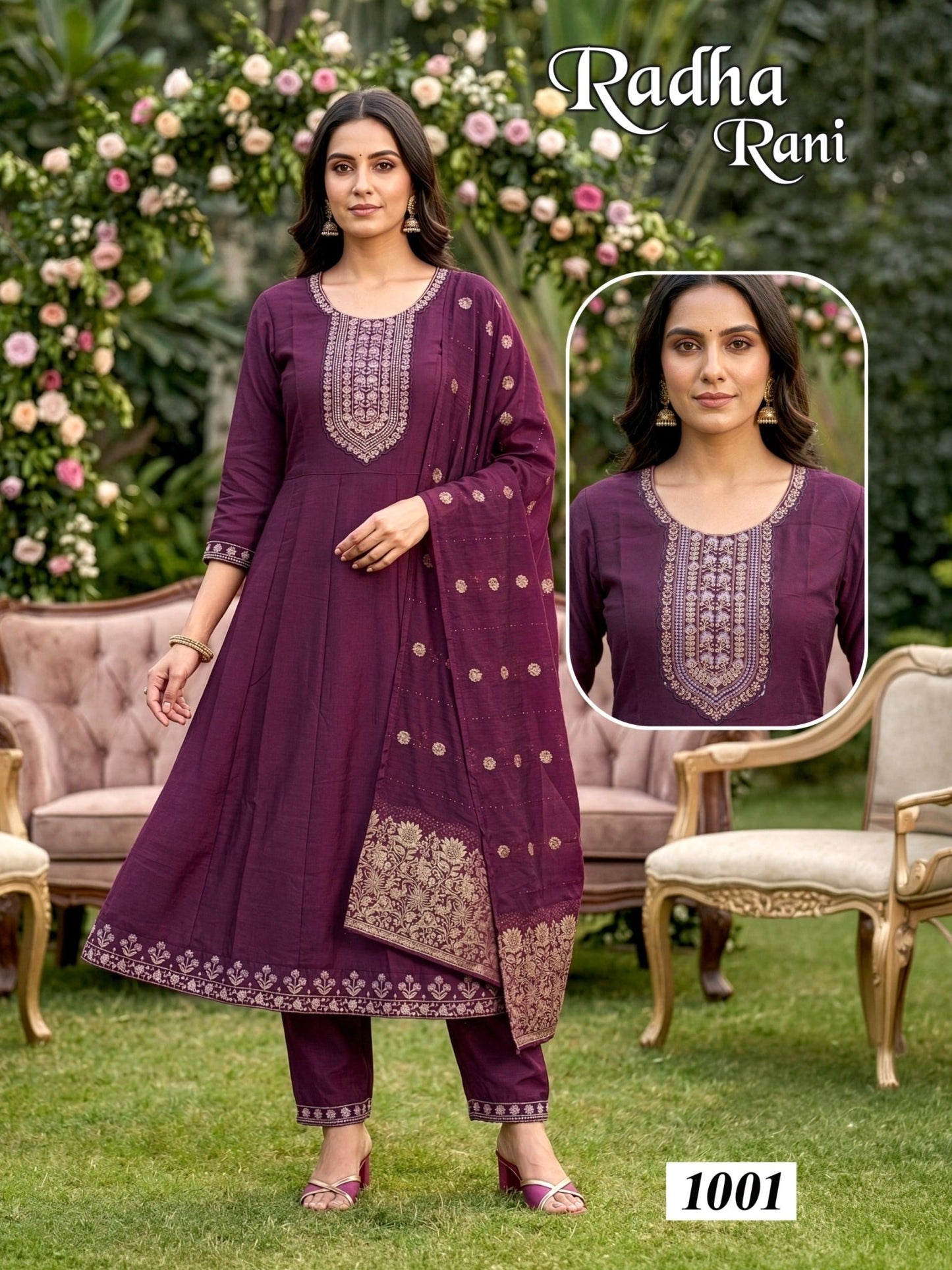 Radha Rani D No 1001 To 08 - Amrah Wholesale