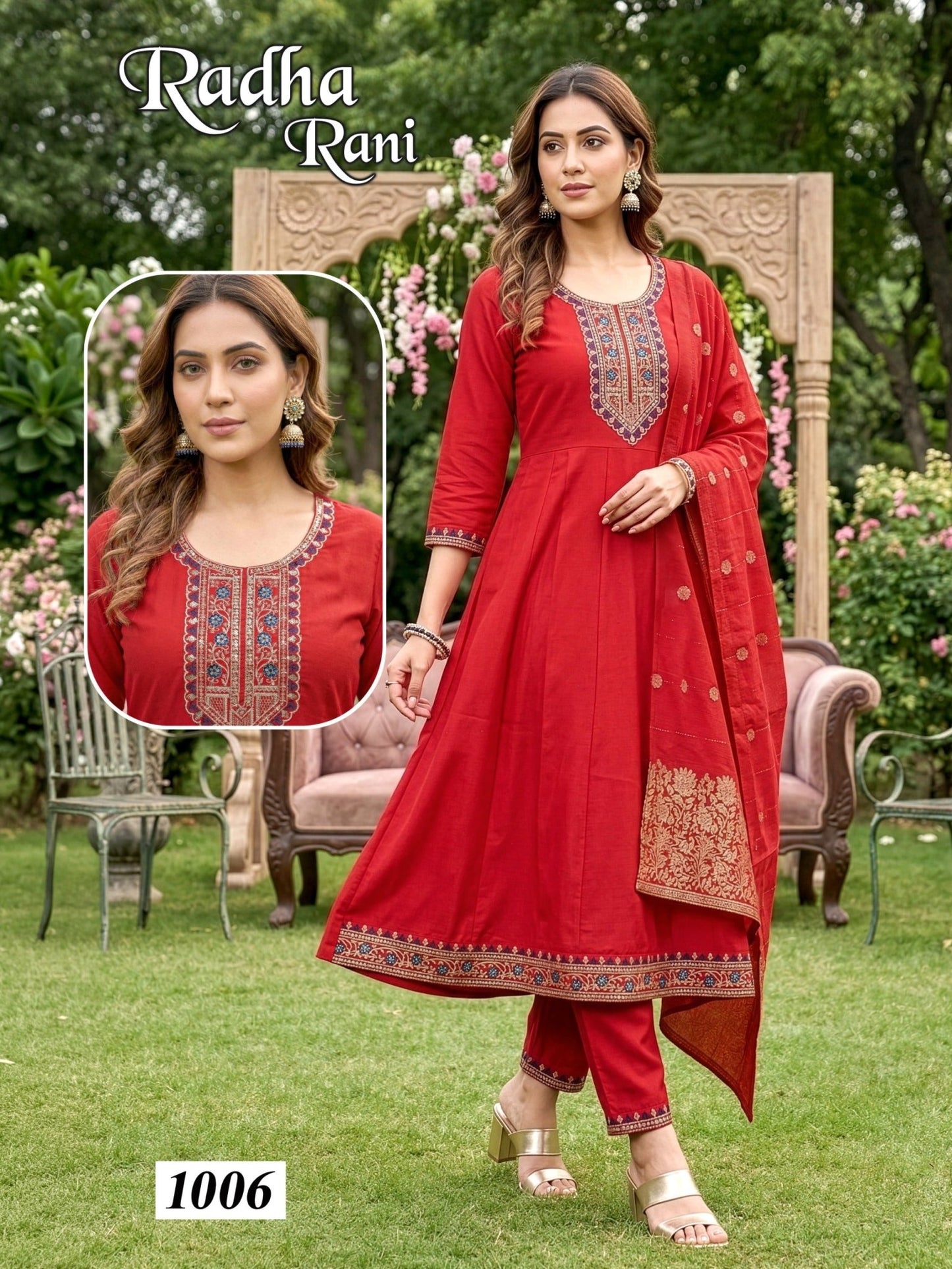 Radha Rani D No 1001 To 08 - Amrah Wholesale