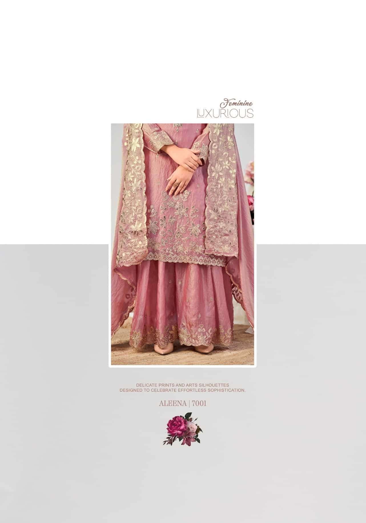 Radha Trendz Aleena Fendy Silk Gharara Dress