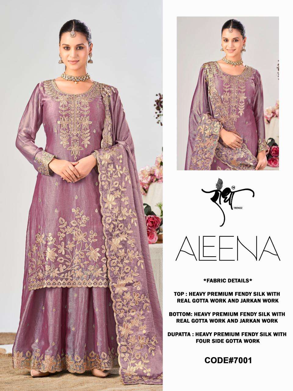 Radha Trendz Aleena Fendy Silk Gharara Dress