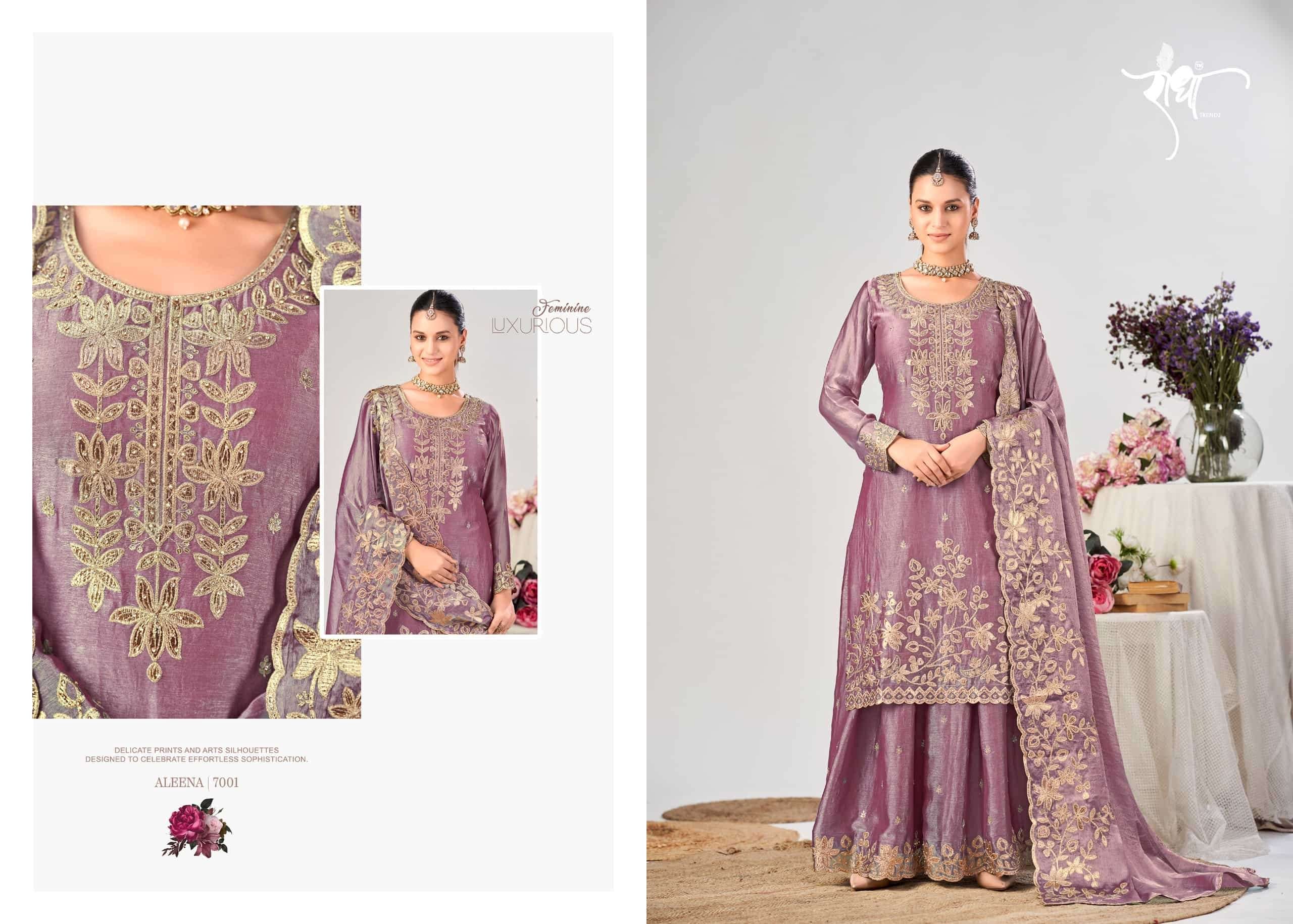 Radha Trendz Aleena Fendy Silk Gharara Dress
