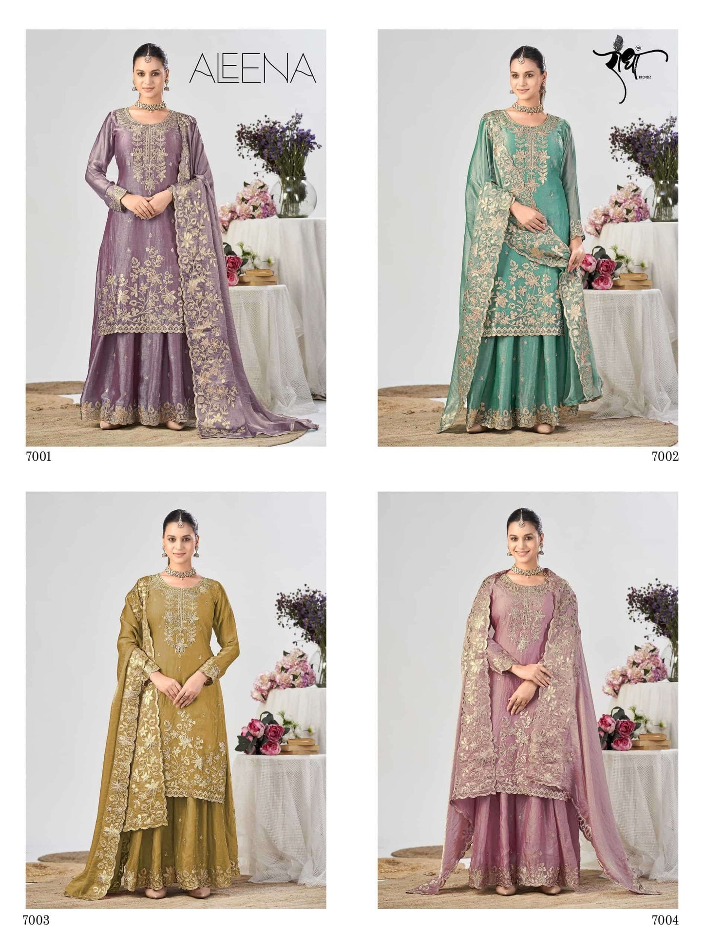 Radha Trendz Aleena Fendy Silk Gharara Dress