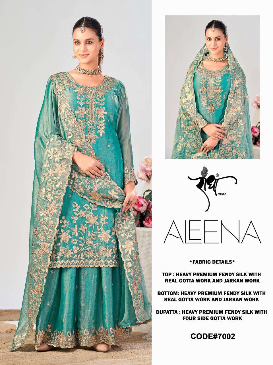 Radha Trendz Aleena Fendy Silk Gharara Dress