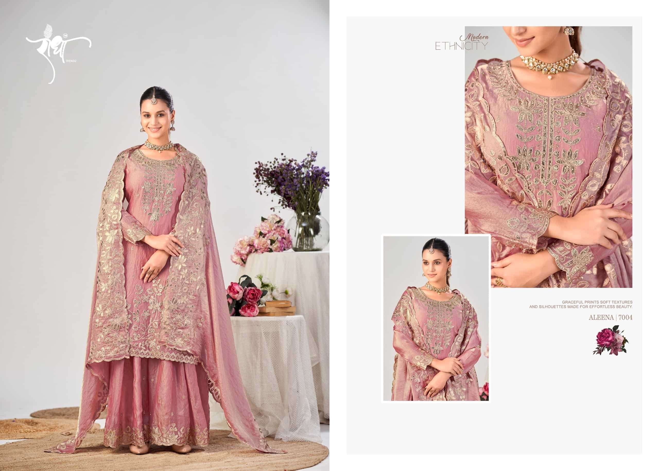 Radha Trendz Aleena Fendy Silk Gharara Dress