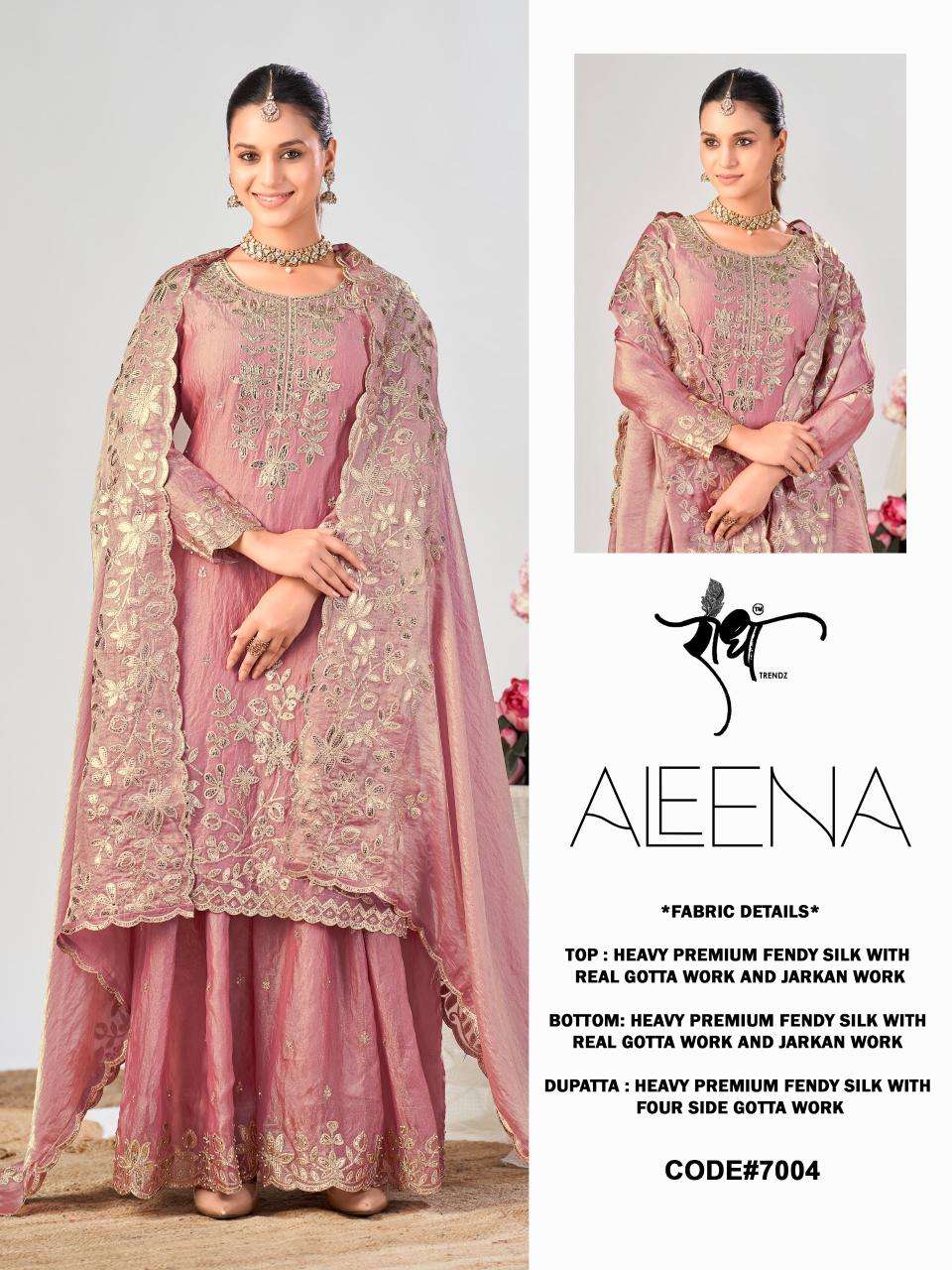 Radha Trendz Aleena Fendy Silk Gharara Dress