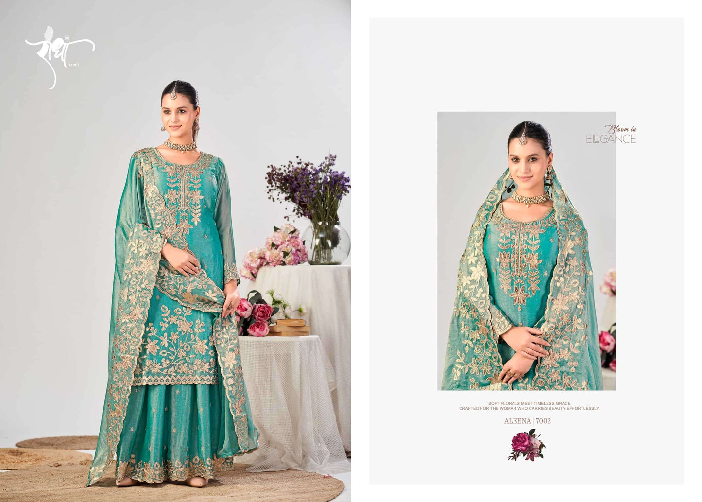 Radha Trendz Aleena Fendy Silk Gharara Dress