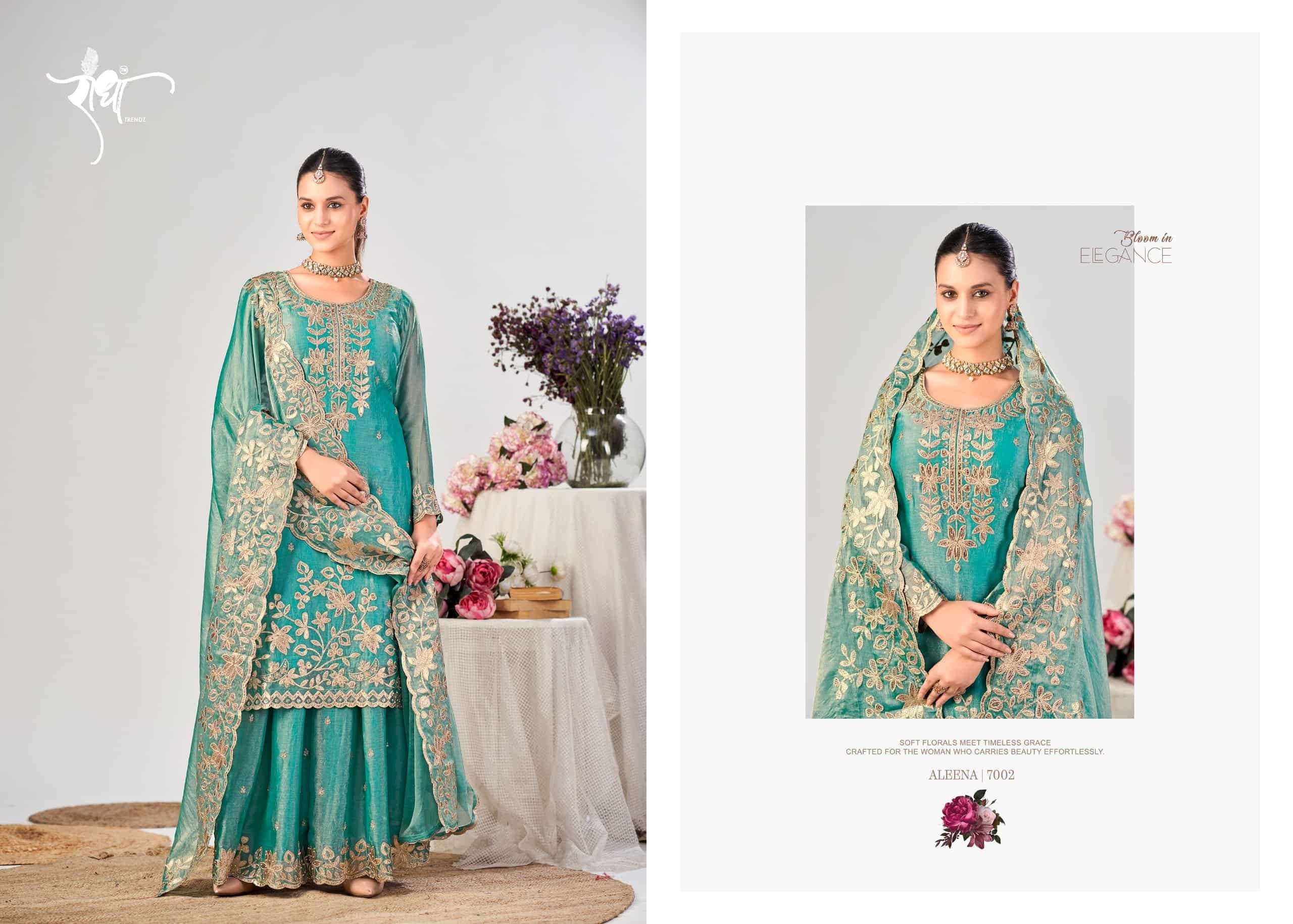 Radha Trendz Aleena Fendy Silk Gharara Dress