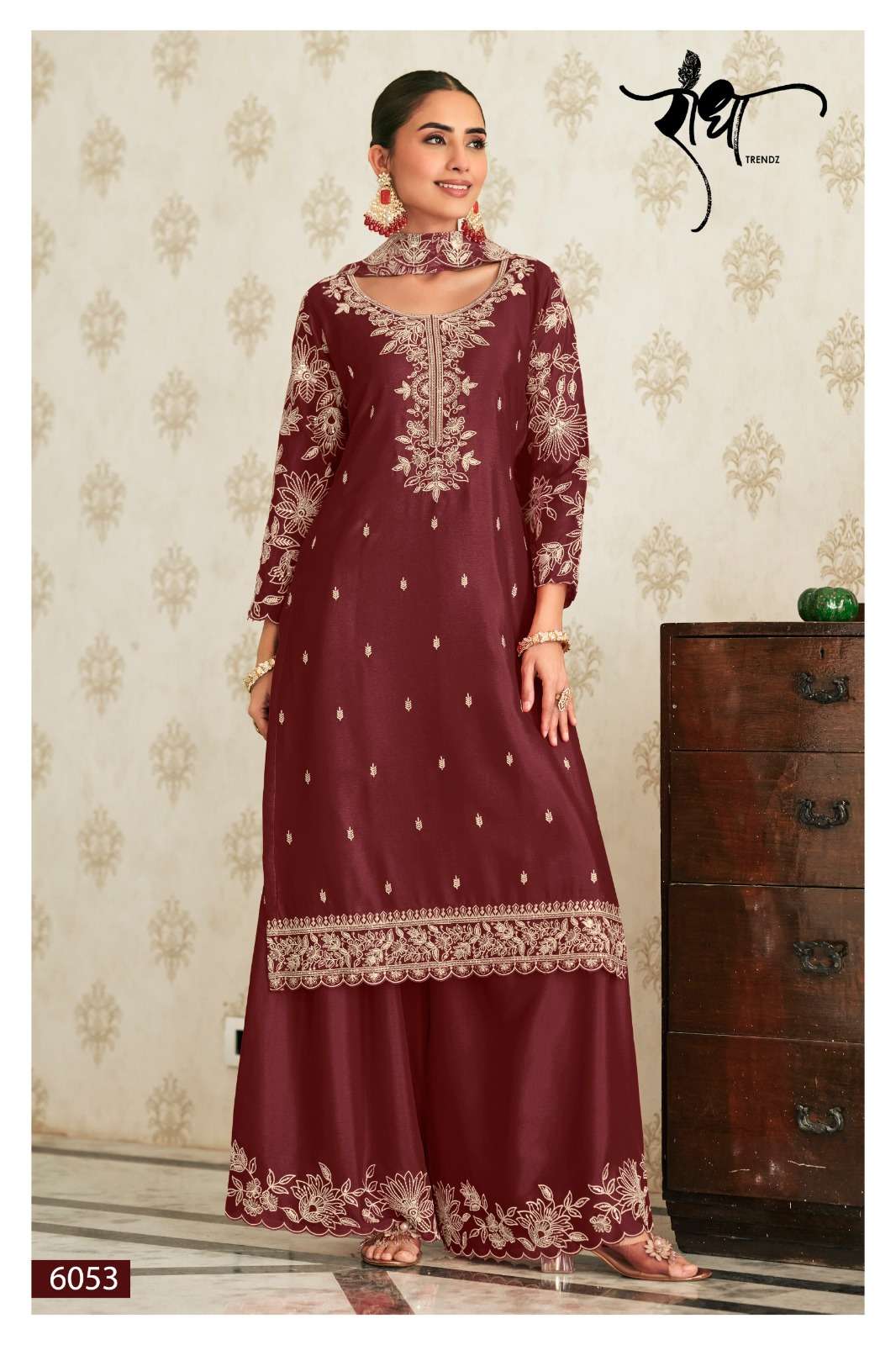 Radha Trendz Saanjh Vol 5 Chinon Pakistani Suit