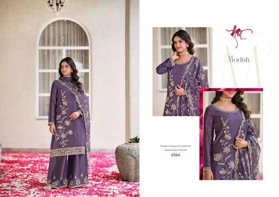 Radha Trendz Sahiba Chinon Dress Material - Amrah Wholesale
