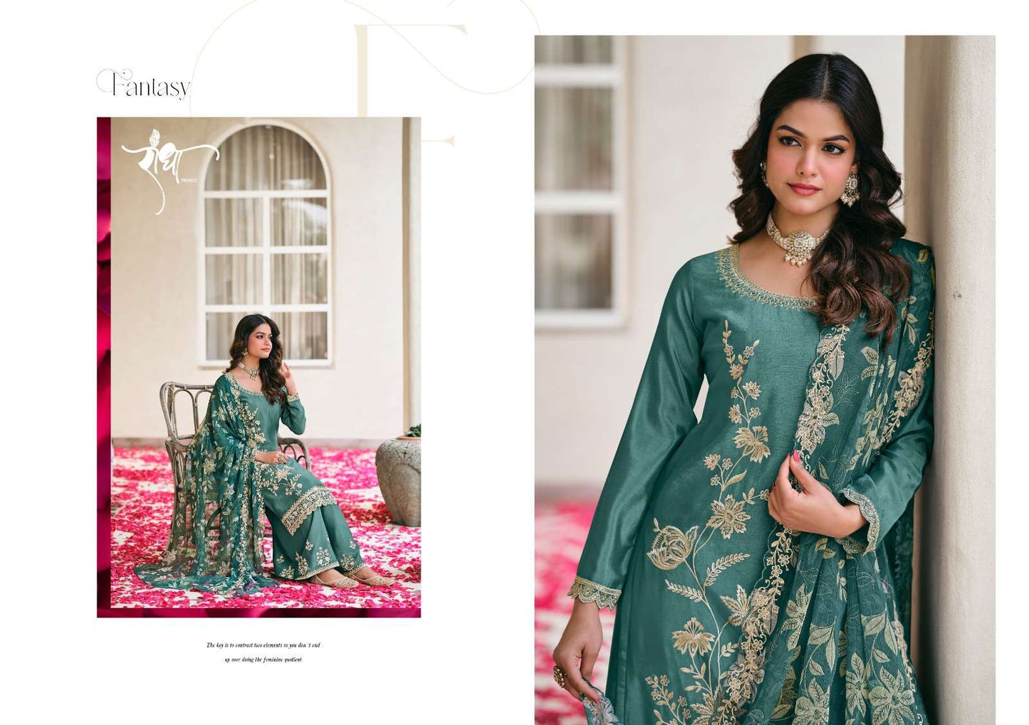 Radha Trendz Sahiba Chinon Dress Material - Amrah Wholesale