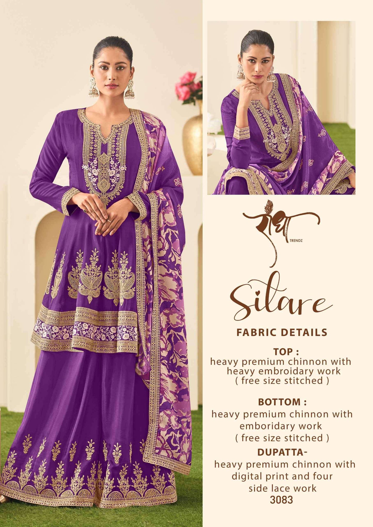 Radha Trendz Sitare Premium Chinon Salwaar Suit