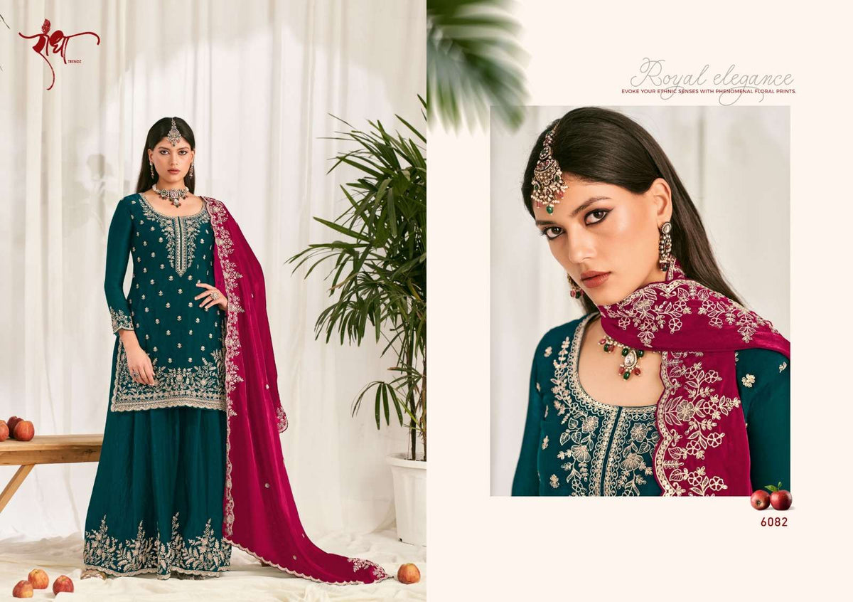 Radha Trendz Zoya Fendy Silk Stitched Sharara Suit Set