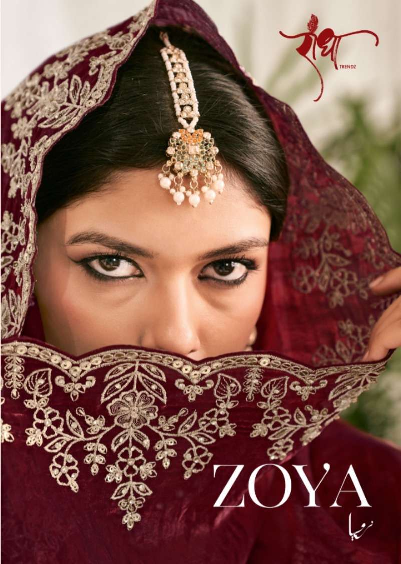 Radha Trendz Zoya Fendy Silk Stitched Sharara Suit Set