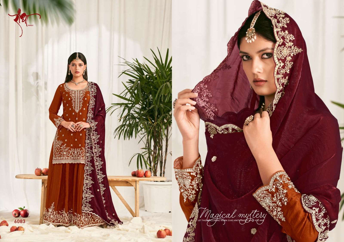Radha Trendz Zoya Fendy Silk Stitched Sharara Suit Set