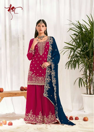 Radha Trendz Zoya Fendy Silk Stitched Sharara Suit Set