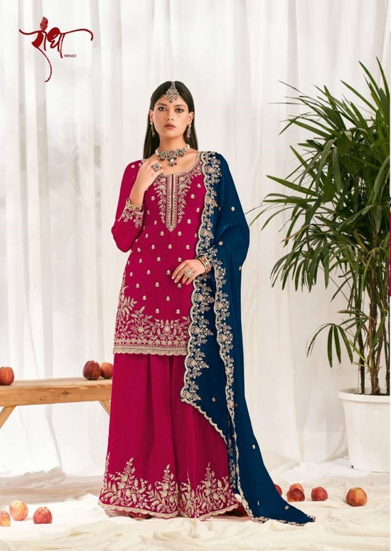 Radha Trendz Zoya Fendy Silk Stitched Sharara Suit Set