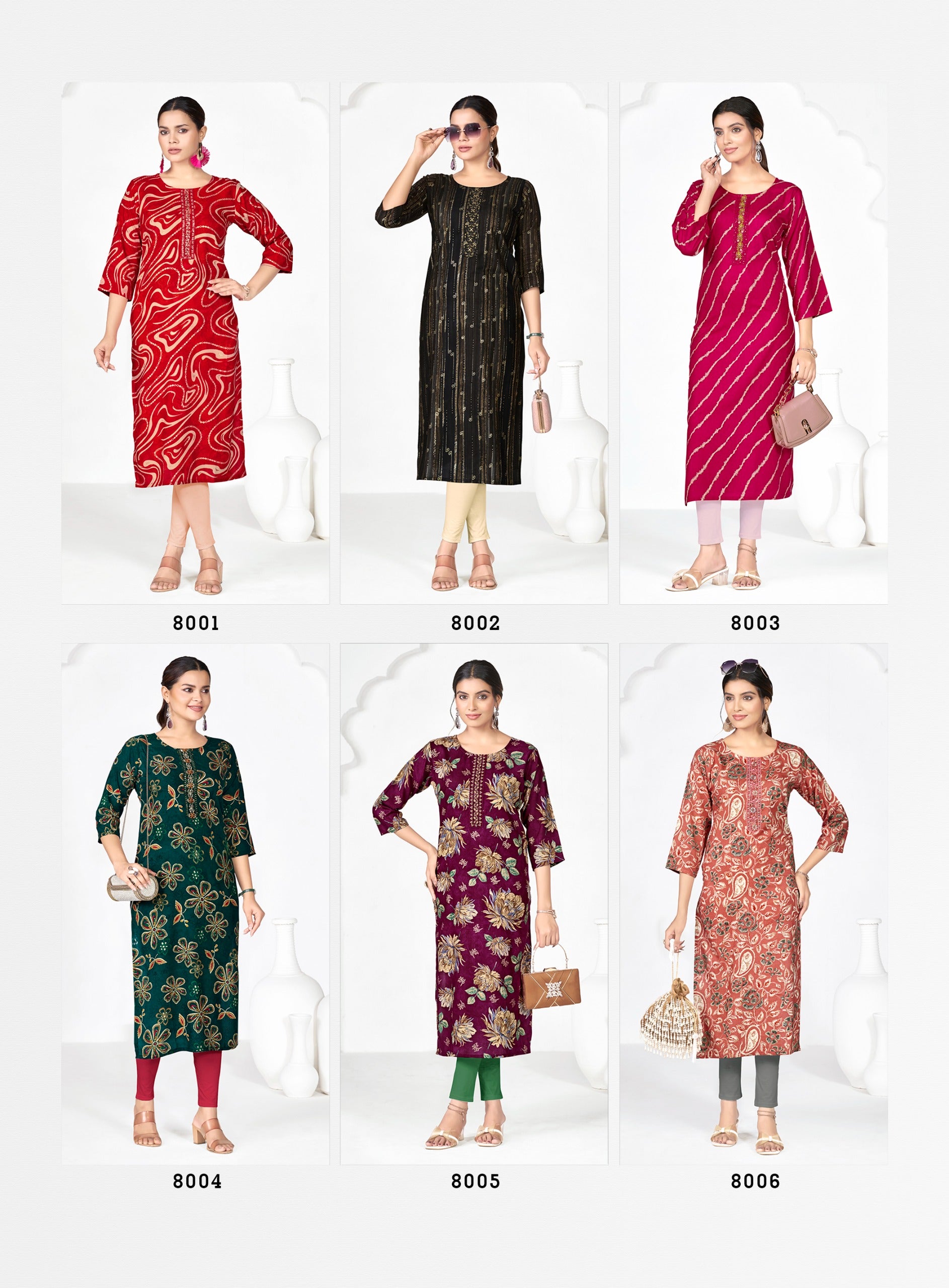 Radhika Lifestyle Alisha Vol 8 Rayon Printed Kurti Collection