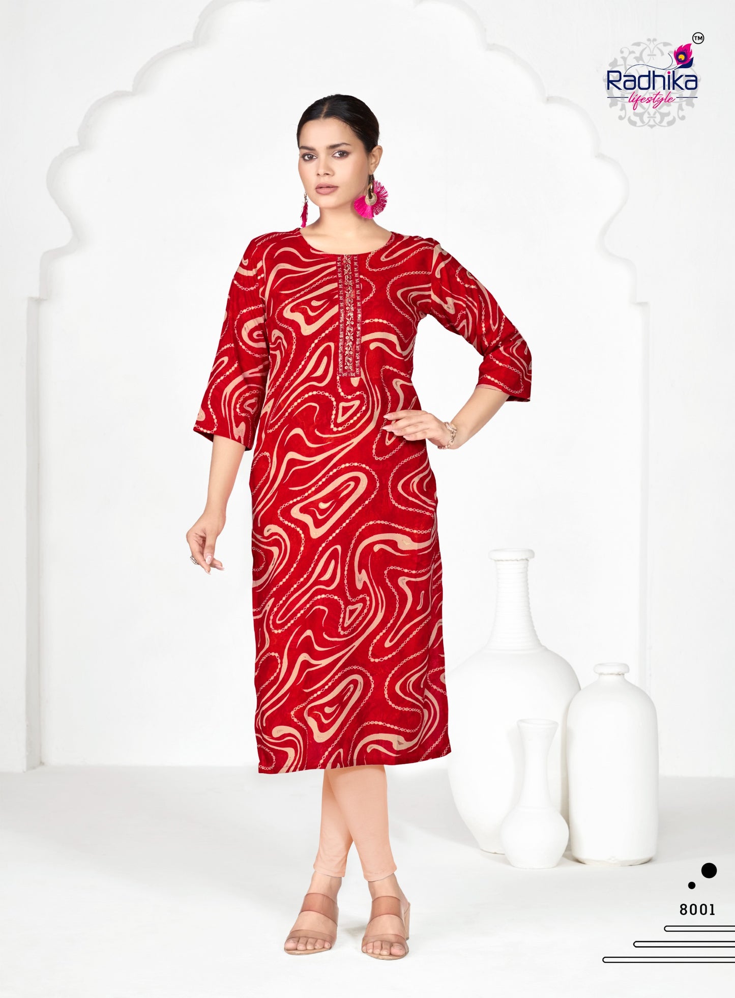 Radhika Lifestyle Alisha Vol 8 Rayon Printed Kurti Collection
