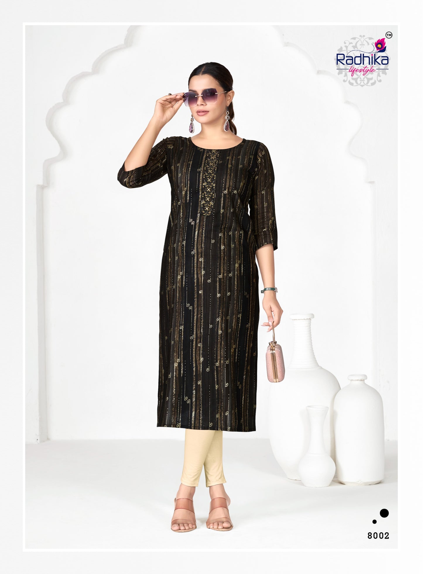 Radhika Lifestyle Alisha Vol 8 Rayon Printed Kurti Collection