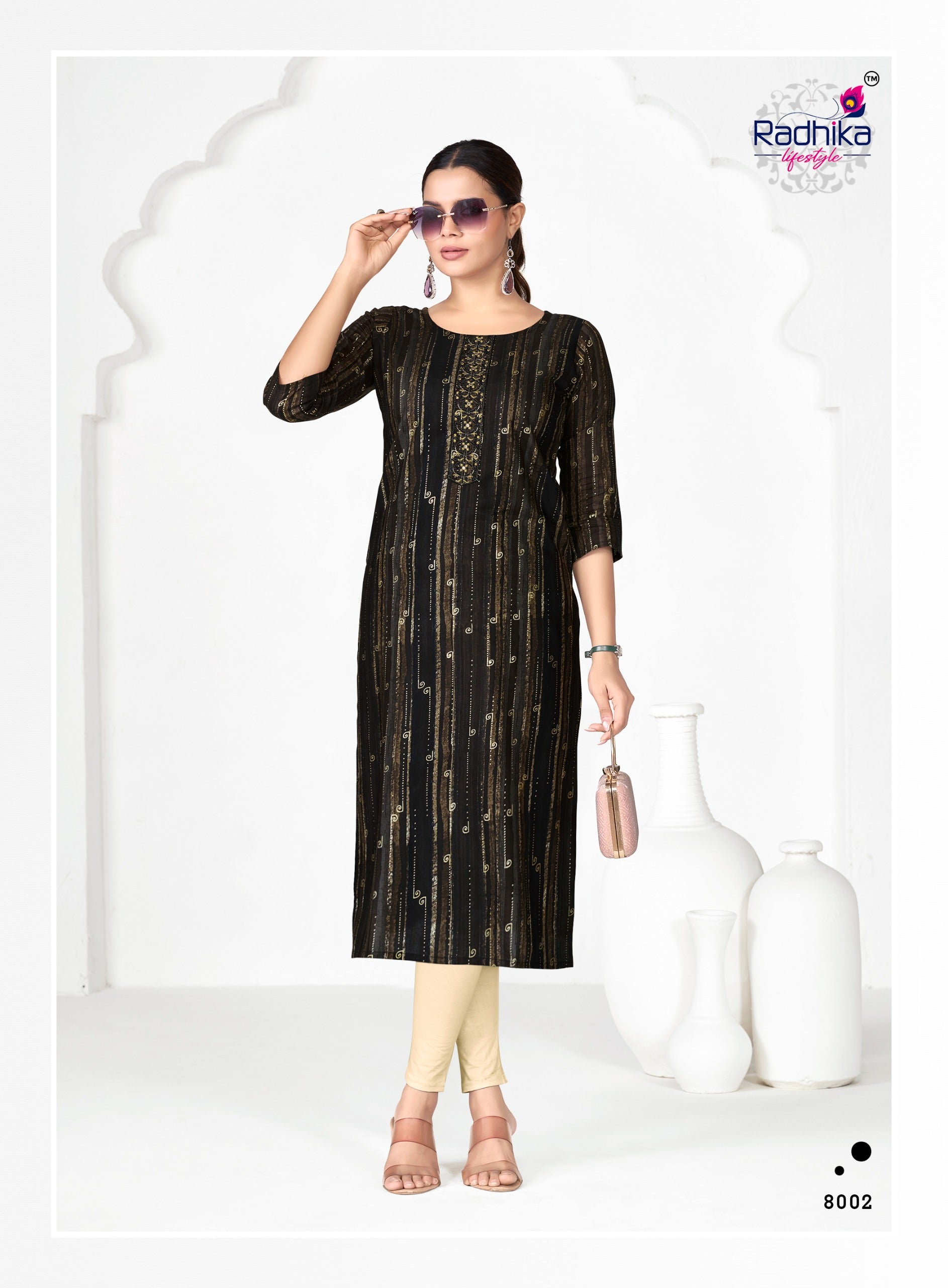 Radhika Lifestyle Alisha Vol 8 Rayon Printed Kurti Collection