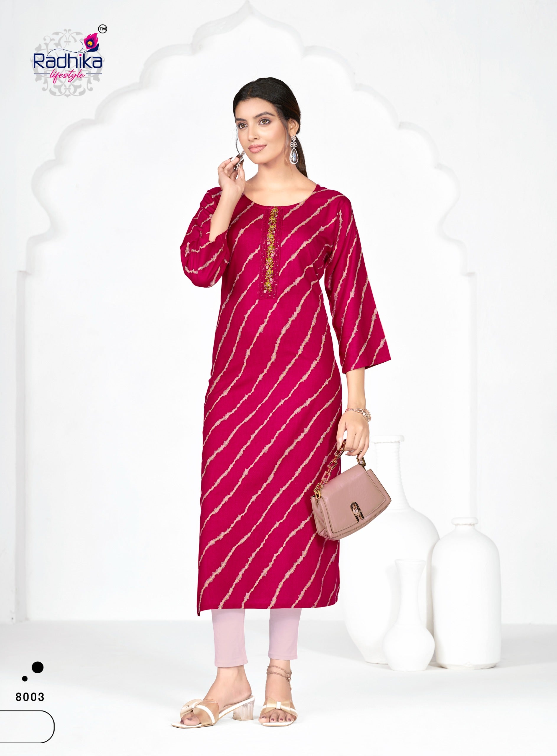 Radhika Lifestyle Alisha Vol 8 Rayon Printed Kurti Collection