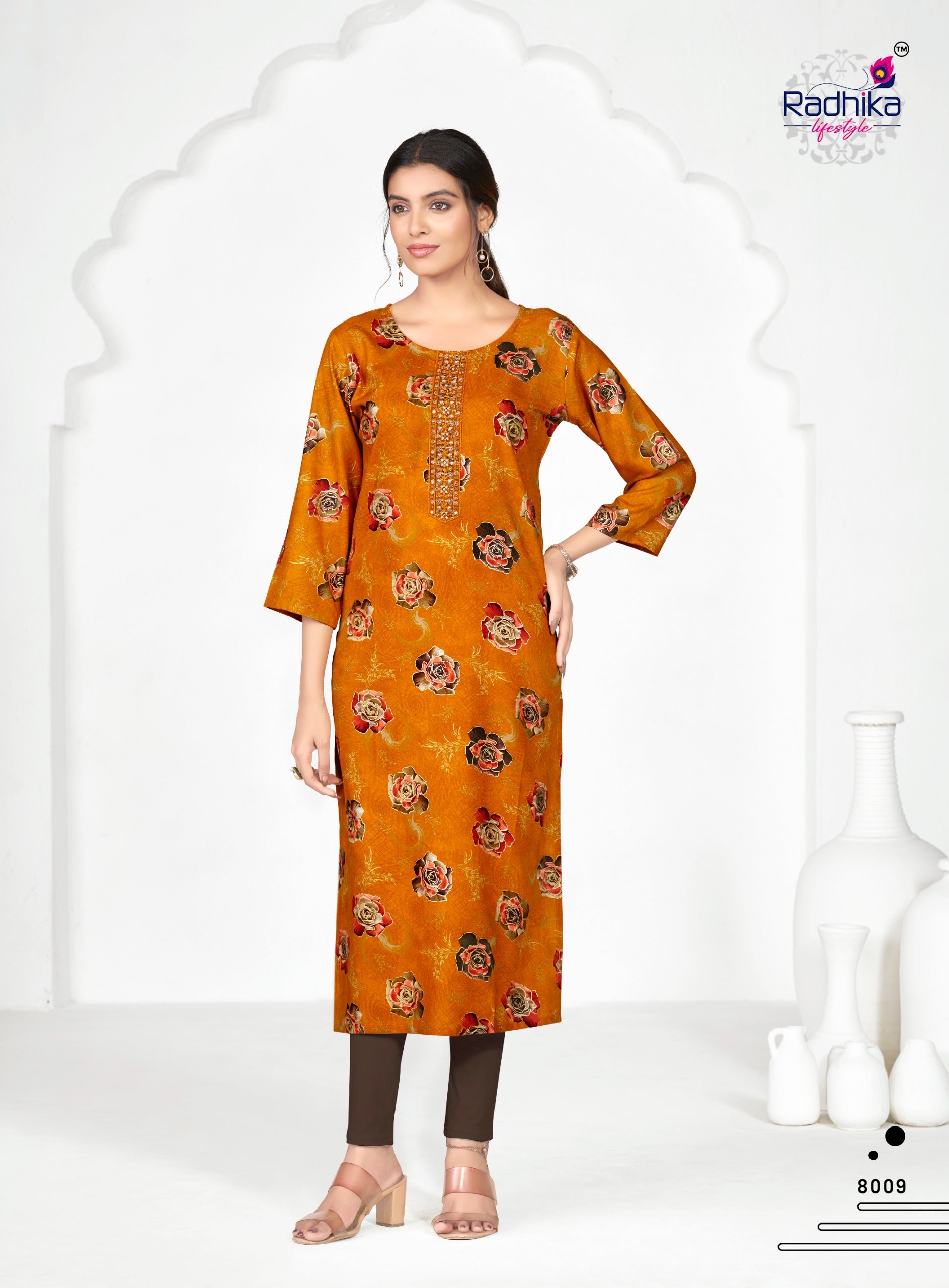 Radhika Lifestyle Alisha Vol 8 Rayon Printed Kurti Collection