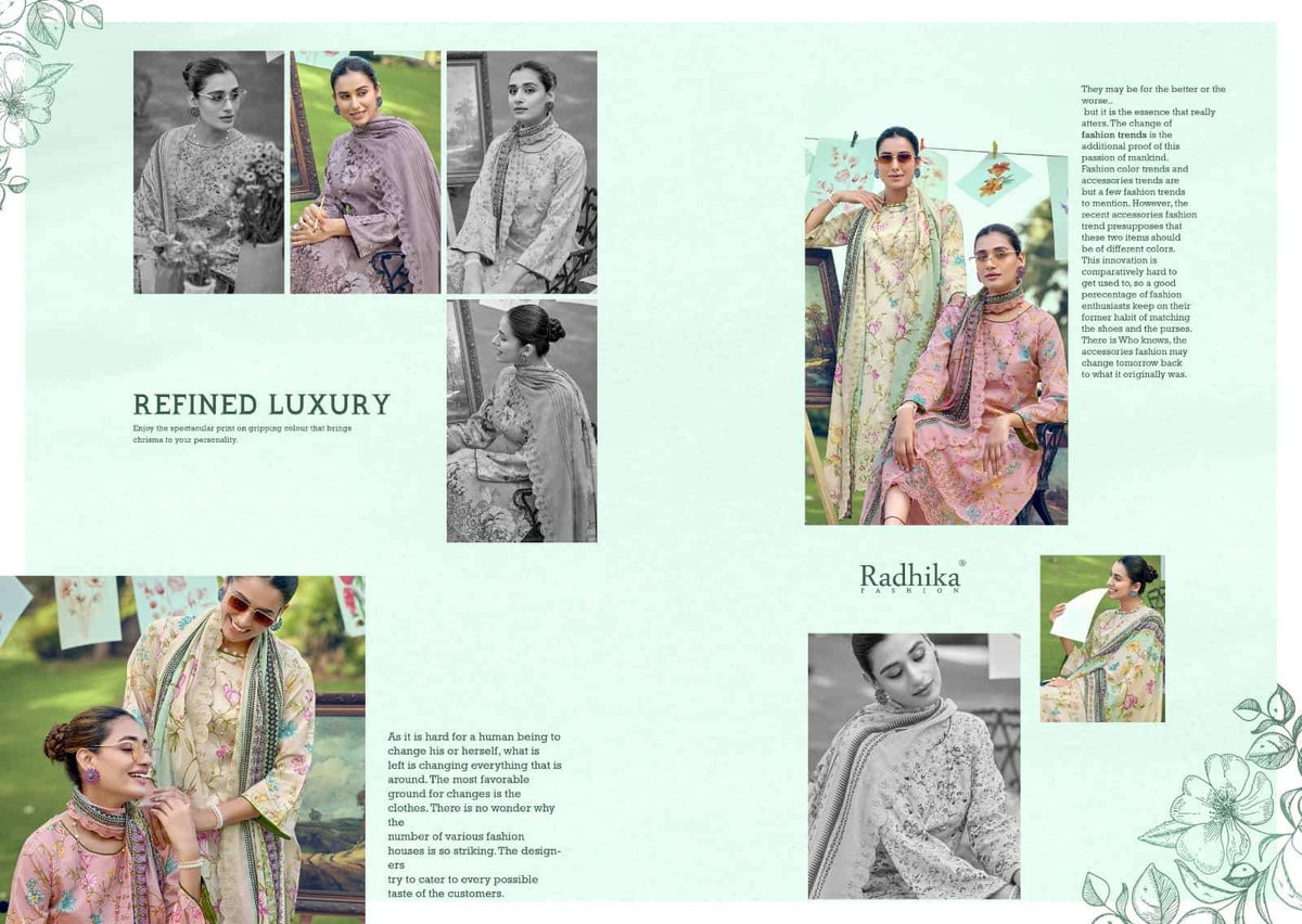 Radhika Aliya Pure Lawn Pakistani Suit