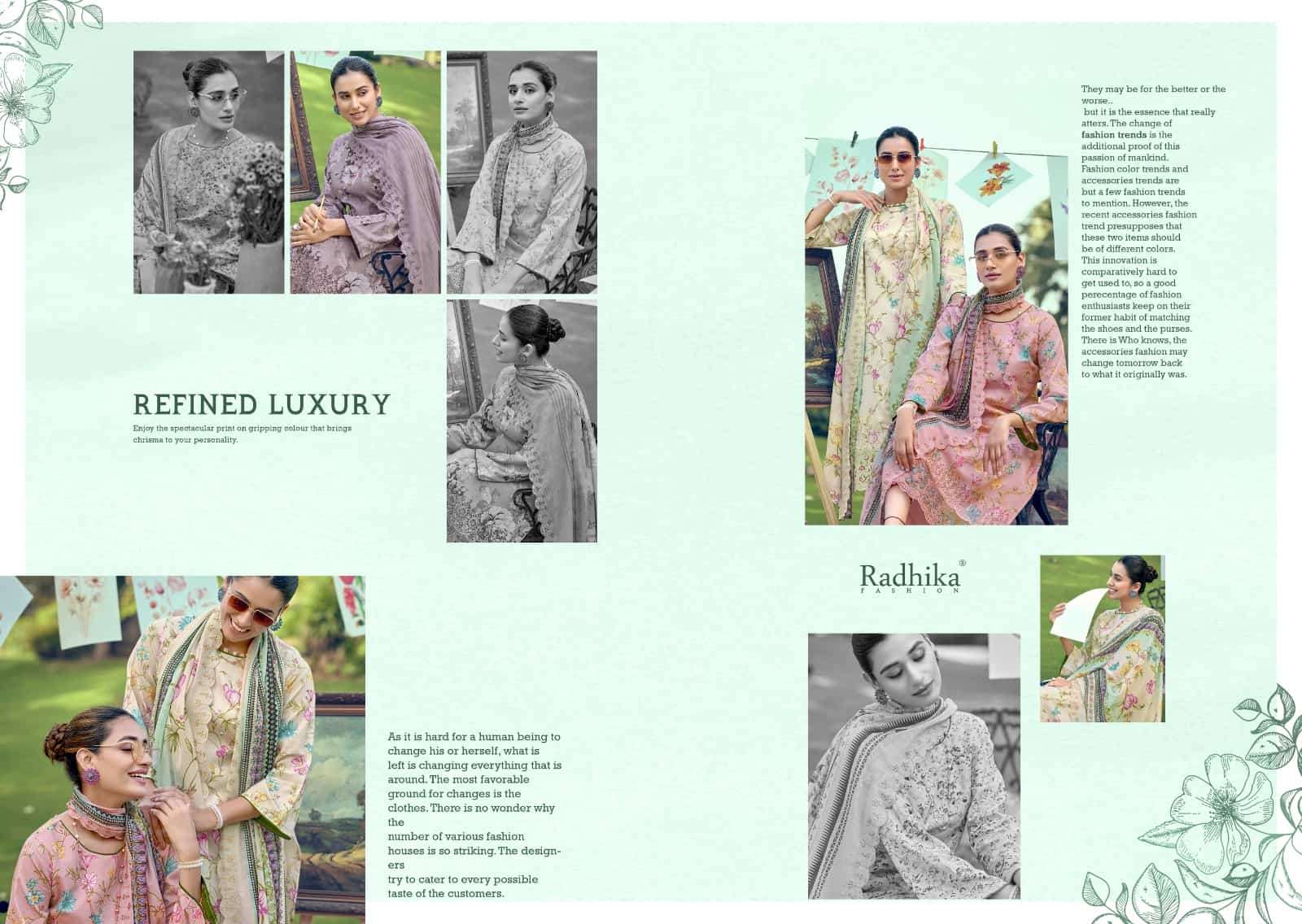 Radhika Aliya Pure Lawn Pakistani Suit