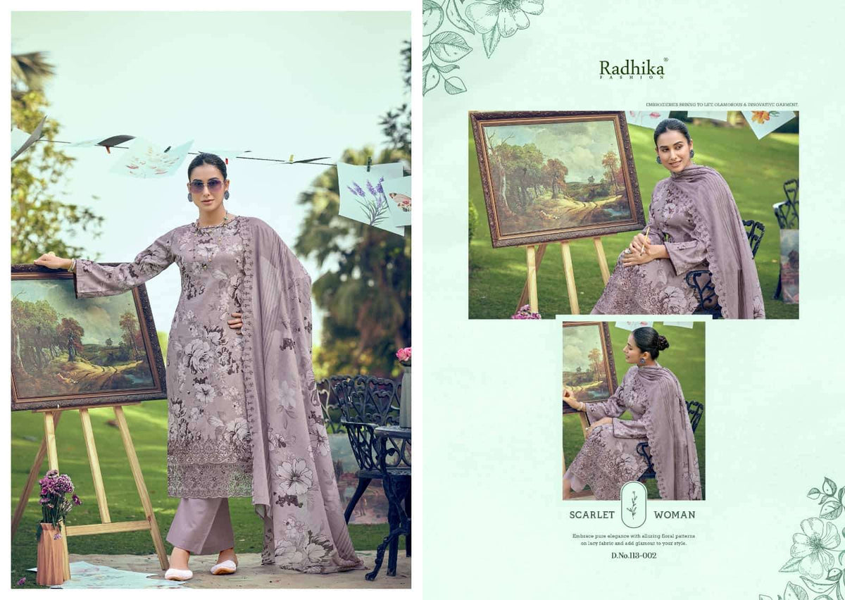 Radhika Aliya Pure Lawn Pakistani Suit